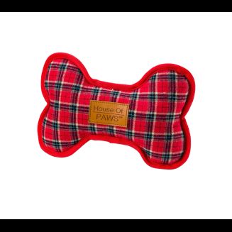 House of Paws Red Tweed Dog Toy