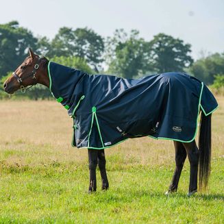 Gallop Trojan Duraproof Lightweight Turnout Combo Turnout Rug Navy