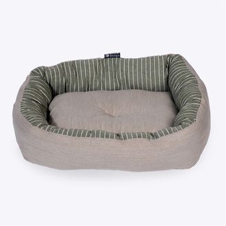 Danish Design Rustic Stripes Snuggle Bed Pet Bed Sage