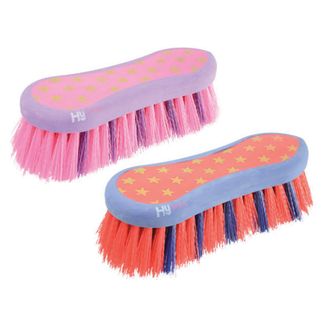 ProGroom Star Easy Grip Dandy Brush by Hy Equestrian