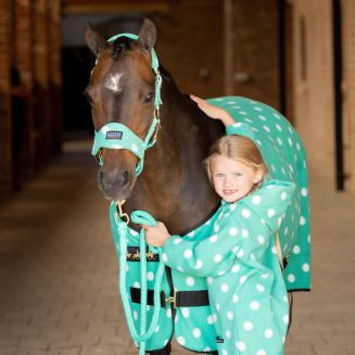 Supreme Products Dotty Fleece Head Collar &amp; Lead Rope