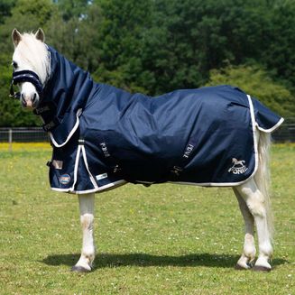 Gallop Ponie Duraproof 1oog Turnout Combo Turnout Rug Navy