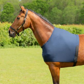 Hy Equestrian Lycra Flex Shoulder Vest with Faux Fur Bib
