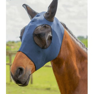 Hy Equestrian Mesh Protect Mask With Lycra Ears
