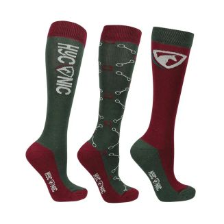 HyCONIC Pattern Socks by Hy Equestrian (Pack of 3)