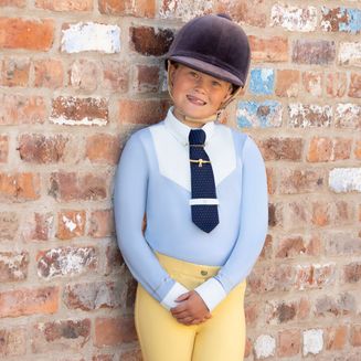 Supreme Products Long Sleeve Champion Junior Show Rider Competition Shirt with Zip