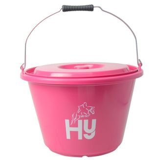 Hy Equestrian Bucket With Lid Pink