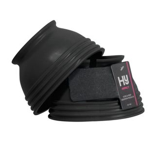 Hy Equestrian Ringed Over Reach Boots Black