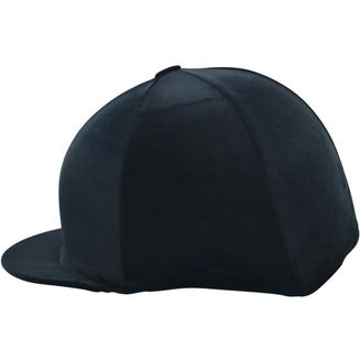 Hy Equestrian Velour Soft Velvet Hat Cover Black