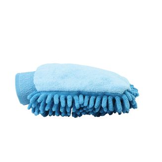 Lincoln Microfibre Grooming Mitt Blue