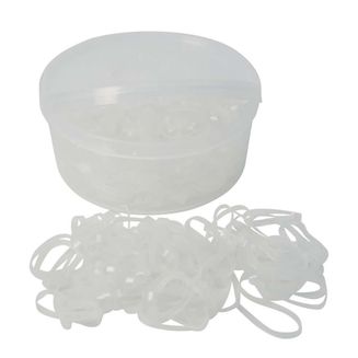 Lincoln Silicone Plaiting Bands Clear