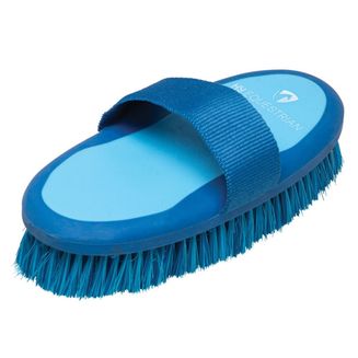 Progroom Two-Tone Body Brush By Hy Equestrian Blue/Light Blue