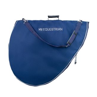 Hy Equestrian Saddle Bag Navy/Grey
