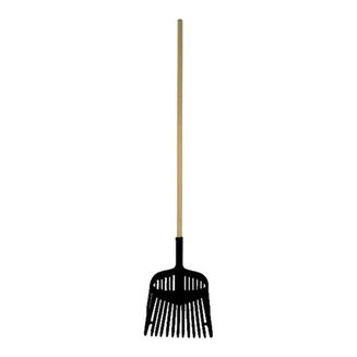 Harold Moore Shavings Fork With Wooden Handle Black