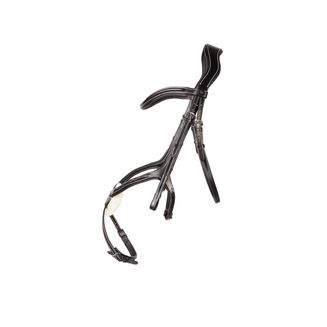 Hy Equestrian Propresicce Pelle Grackle Leather Bridle Blk/S Black/Silver