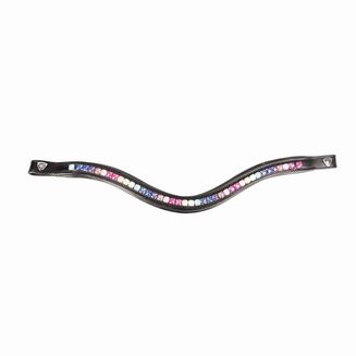 Hy Equestrian Propresicce Signature Browband Rainbow Rainbow Diamante