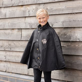 Supreme Products Active Junior Show Rider Rain Cape Black/Gold