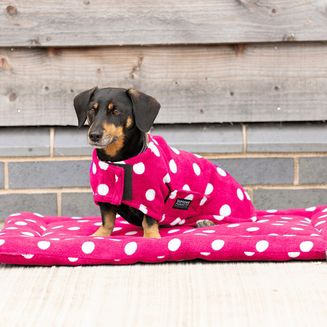 Supreme Products Dotty Fleece Dog Coat Paradise Pink