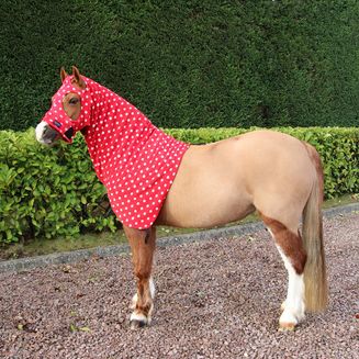 Supreme Products Dotty Fleece Hood Rosette Red