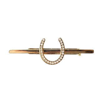 Supreme Products Glitz &amp; Glam Horseshoe Tie Pin Gold/Silver