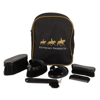 Supreme Products Pampered Pony Complete Grooming Rucksack Black/Gold
