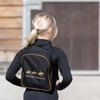 Supreme Products Pampered Pony Grooming Rucksack Black/Gold