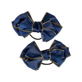 Supreme Products Picture Perfect Hair Bows Navy/Gold