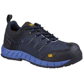 Caterpillar Byway Lace Up Safety Trainer in Blue Nights