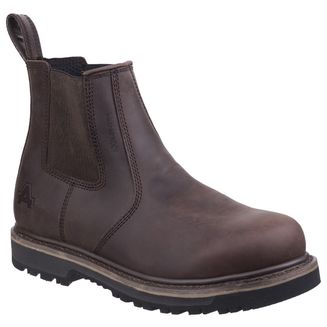 Amblers Carlisle Waterproof Leather Dealer Work Boot - Brown