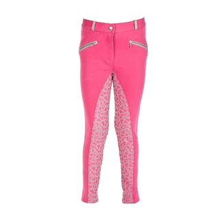 HyPERFORMANCE Wavy Children's Jodhpurs - Pink/Grey: Heart Print