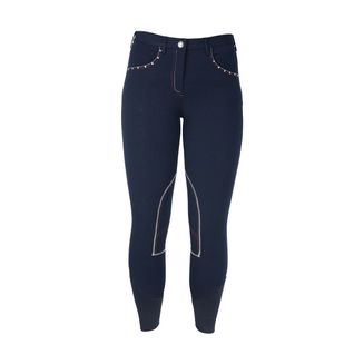 HyPERFORMANCE Diamante Ladies Breeches - Navy