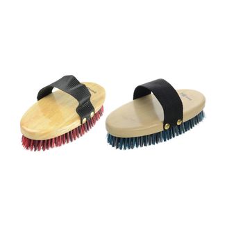 HySHINE Natural Wooden Body Brush - 19.5 x 9.2cm
