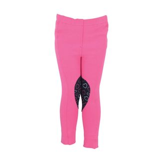Hy Equestrian Heart Tots Jodhpurs - Hot Pink/Navy