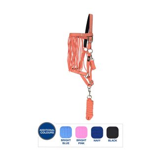 Hy Head Collar Lead Rope &amp; Fly Veil Set - Full