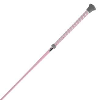 HySCHOOL Disco Diva Schooling Whip - Pink/Silver - 39"