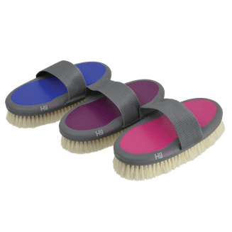 MVF HySHINE Active Groom Goat Hair Body Brush - 20 x 9.5cm