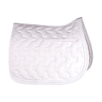 HySPEED Diamante Trim Saddle Cloth - White - Cob/Full