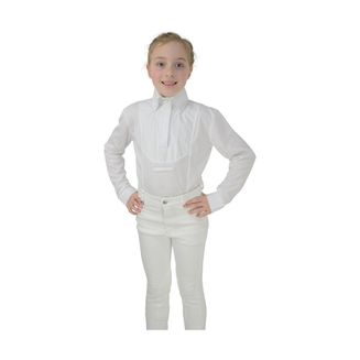 HyFASHION Children's Dedham Long Sleeved Tie Shirt - White
