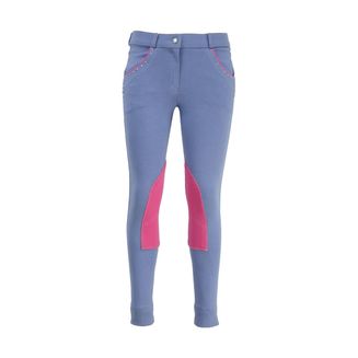 HyPERFORMANCE Darcy Diamante Mizs Jodhpurs - Raspberry Pink/Blueberry Blue