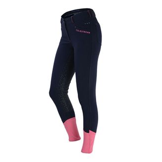 Coldstream Learmouth Ladies Breeches - Navy/Raspberry Sorbet (32")