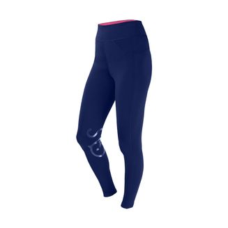Coldstream HIIT Riding Skins - Navy/Raspberry Sorbet