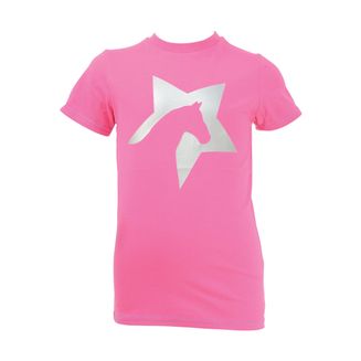 HyFASHION Zeddy Glitter T-Shirt - Flamingo Pink/Silver