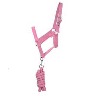 Little Rider Little Show Pony Head Collar and Leadrope - Cameo Pink
