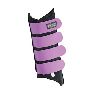 Hy Armoured Guard Neoprene Brushing Boots - Black/Grape Royal