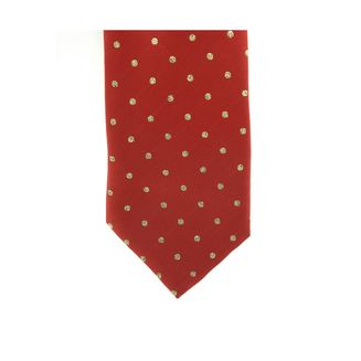 ShowQuest Lurex Spot Tie - Burgundy/Gold