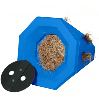 STUBBS Lidded Blue Horse Hay Roller (S4280)