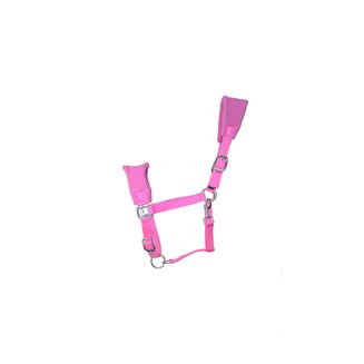 Hy Heart Fleece Head Collar - Pink/Silver