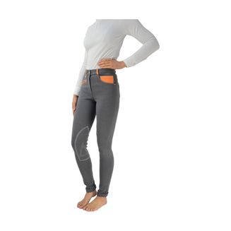 HyPERFORMANCE Diesel Ladies Jodhpurs - Grey/Orange