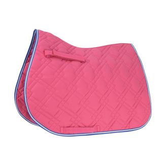 HySPEED Deluxe Pro Saddle Pad - Raspberry/Blue/White
