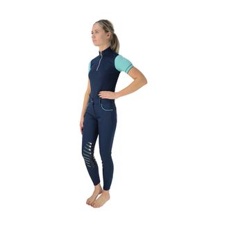 HyFASHION Mizs Beatrice Silicone Breeches - Navy/Peppermint Green